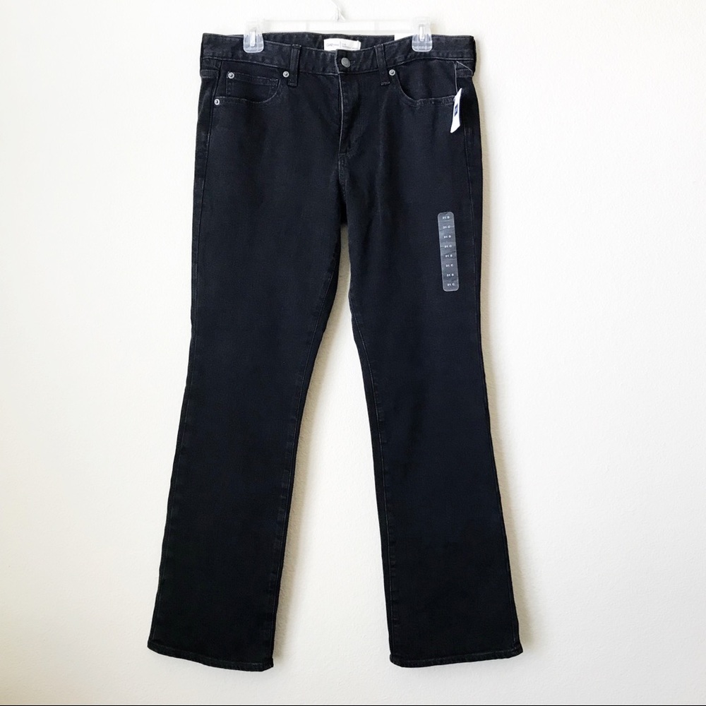 GAP Jeans Perfect Boot Mid Rise Black NWT 31S